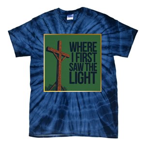 Christian Faithbased Cross Design Tie-Dye T-Shirt