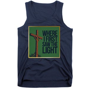 Christian Faithbased Cross Design Tank Top