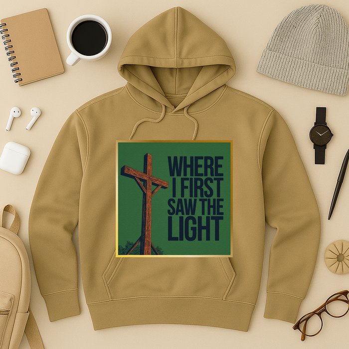 Christian Faithbased Cross Design Hoodie