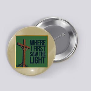 Christian Faithbased Cross Design Button