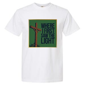 Christian Faithbased Cross Design Garment-Dyed Heavyweight T-Shirt