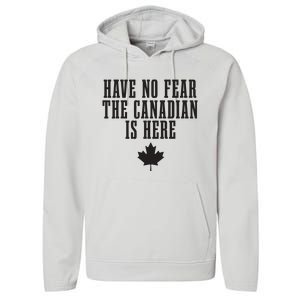 Canadian Funny Canada Pride Performance Fleece Hoodie