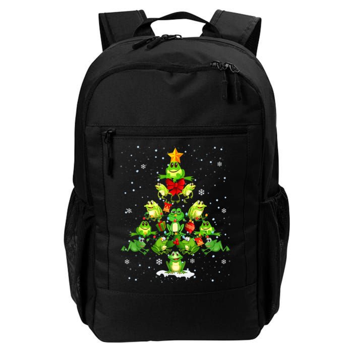 Cute Frog Christmas Tree Gift Decor Perfect For Xmas Tree Daily Commute Backpack