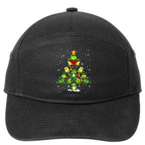 Cute Frog Christmas Tree Gift Decor Perfect For Xmas Tree 7-Panel Snapback Hat