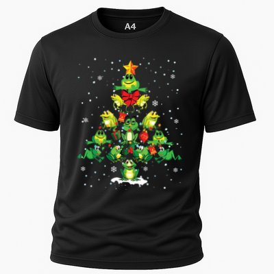 Cute Frog Christmas Tree Gift Decor Xmas Tree Performance Shirt
