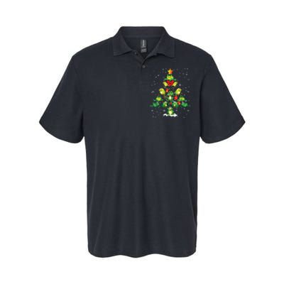 Cute Frog Christmas Tree Gift Decor Xmas Tree Softstyle Adult Sport Polo