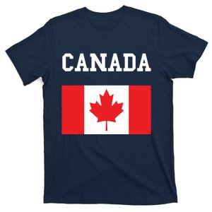 Canada Flag Canadian Flag Canadian Roots Maple Leaf T-Shirt