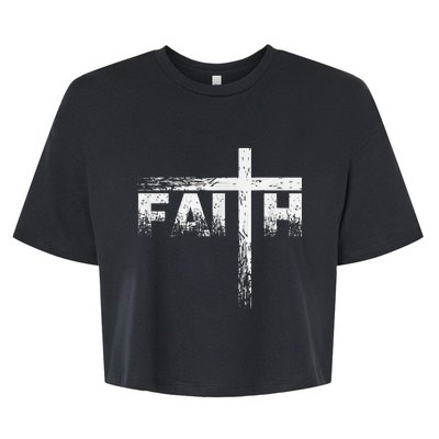 Christian Faith & Cross Christian Faith Bella+Canvas Jersey Crop Tee