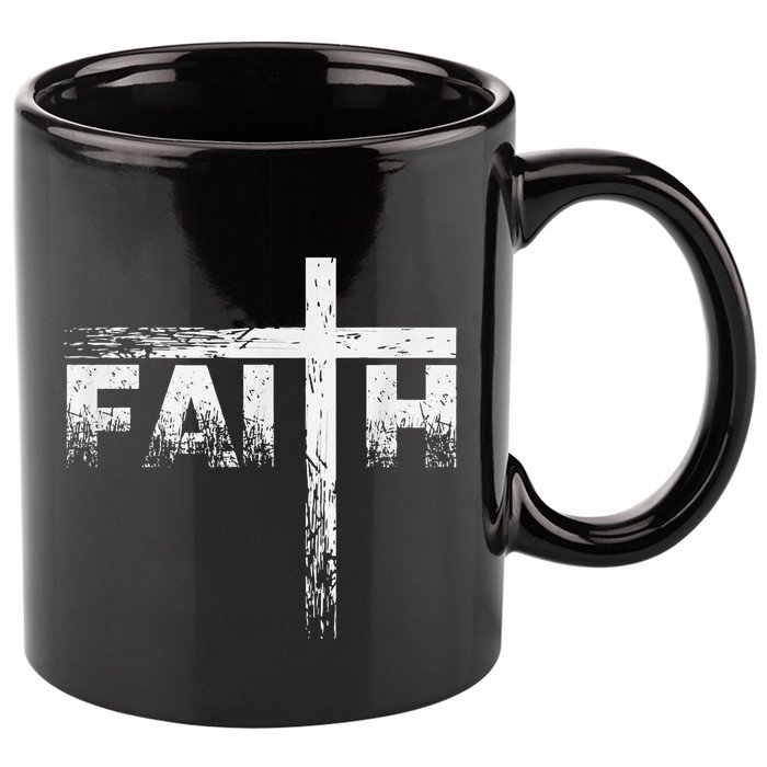 Christian Faith & Cross Christian Faith 11oz C Handle Ceramic Mug