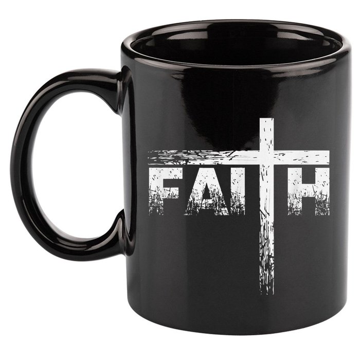 Christian Faith & Cross Christian Faith 11oz C Handle Ceramic Mug