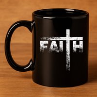 Christian Faith & Cross Christian Faith 11oz C Handle Ceramic Mug