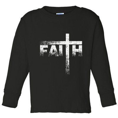 Christian Faith & Cross Christian Faith Toddler Long Sleeve Shirt