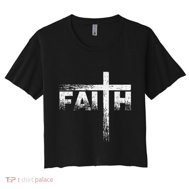 Christian Faith & Cross Christian Faith Crop Top