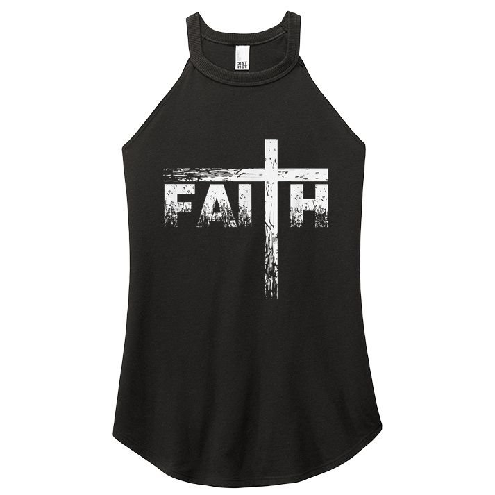 Christian Faith & Cross Christian Faith Women's Perfect Tri Rocker Tank