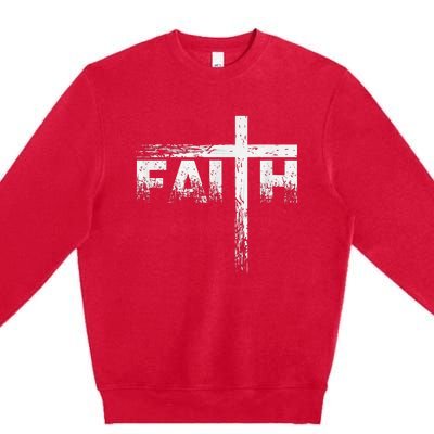 Christian Faith & Cross Christian Faith Premium Crewneck Sweatshirt