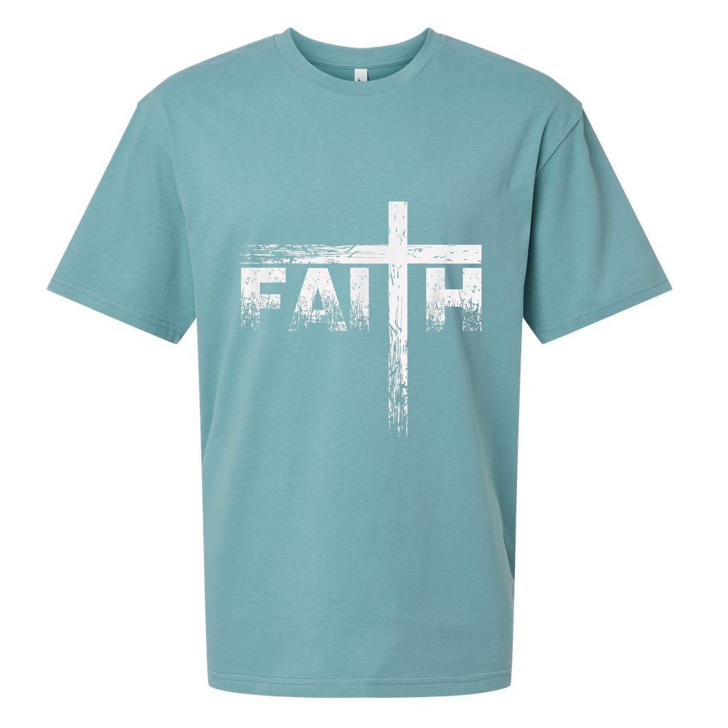 Christian Faith & Cross Christian Faith Sueded Cloud Jersey T-Shirt
