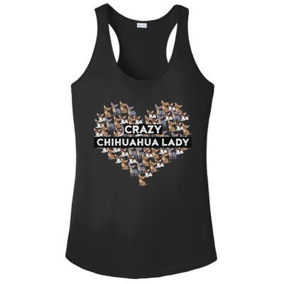 Chihuahua Funny Crazy Chihuahua Lady Ladies PosiCharge Competitor Racerback Tank