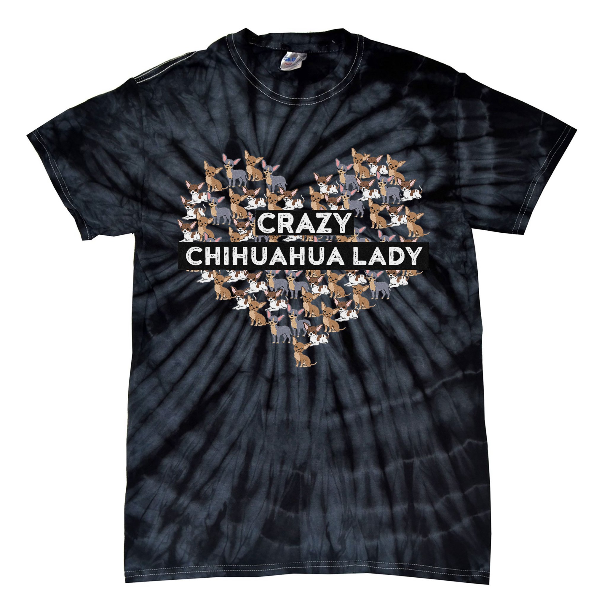 Chihuahua Funny Crazy Chihuahua Lady Tie-Dye T-Shirt