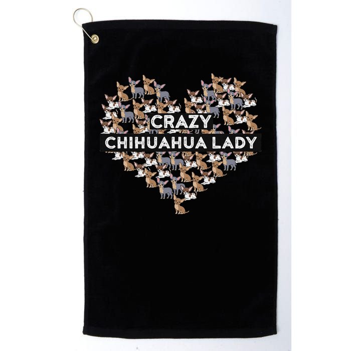 Chihuahua Funny Crazy Chihuahua Lady Golf Towel