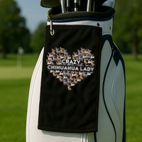 Chihuahua Funny Crazy Chihuahua Lady Golf Towel