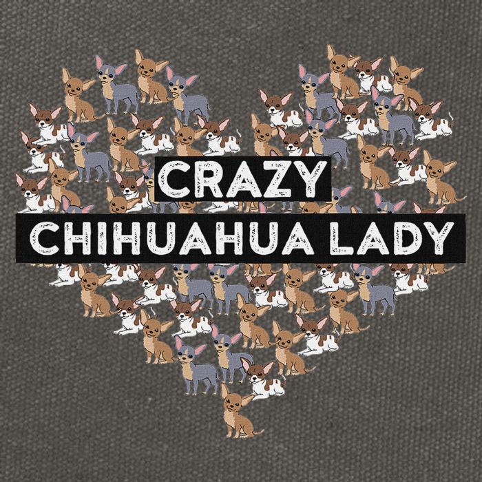 Chihuahua Funny Crazy Chihuahua Lady Cotton Canvas Backpack