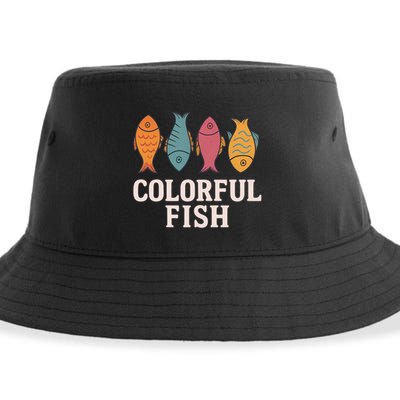 Colorful Fish Sustainable Bucket Hat