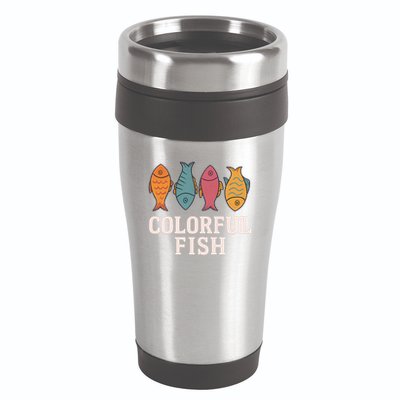 Colorful Fish 16oz Travel Tumbler