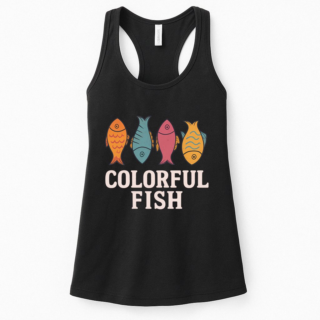 Colorful Fish Womens Tank Top