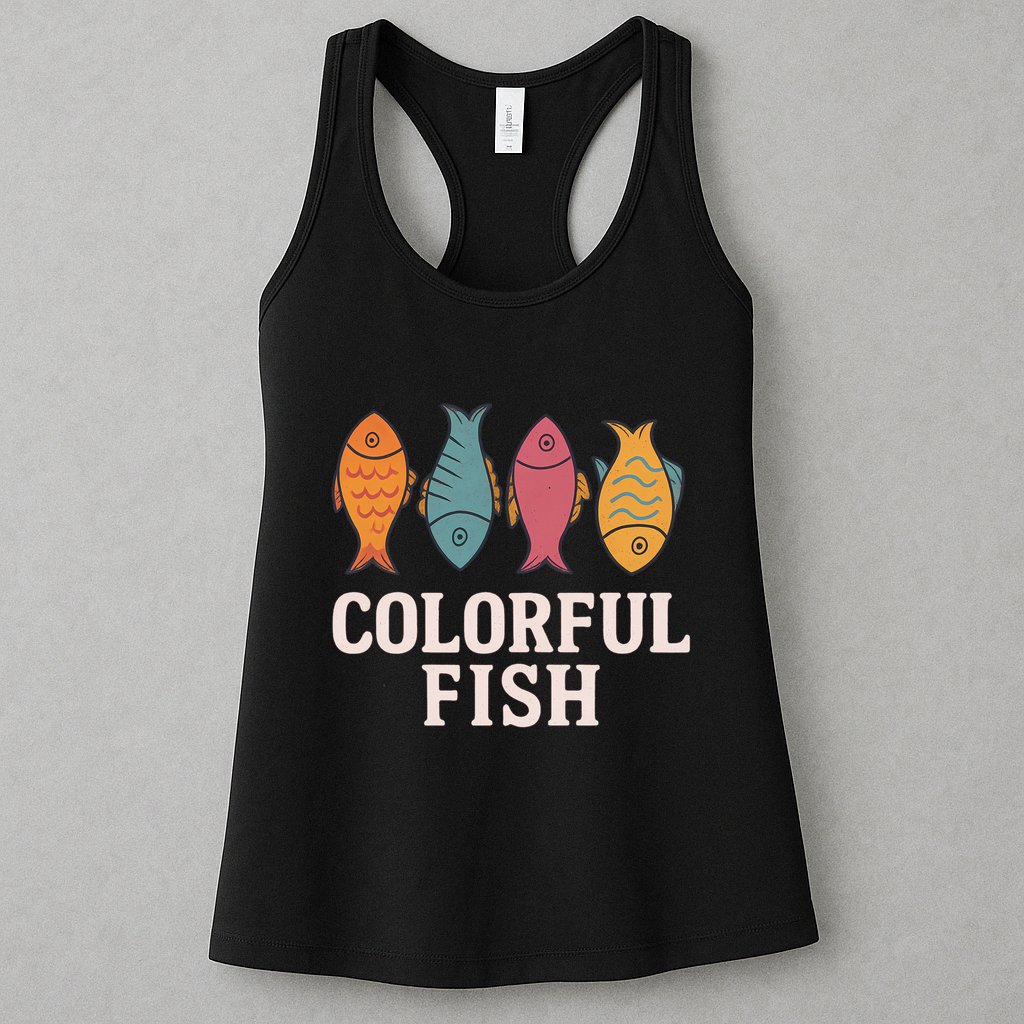 Colorful Fish Womens Tank Top