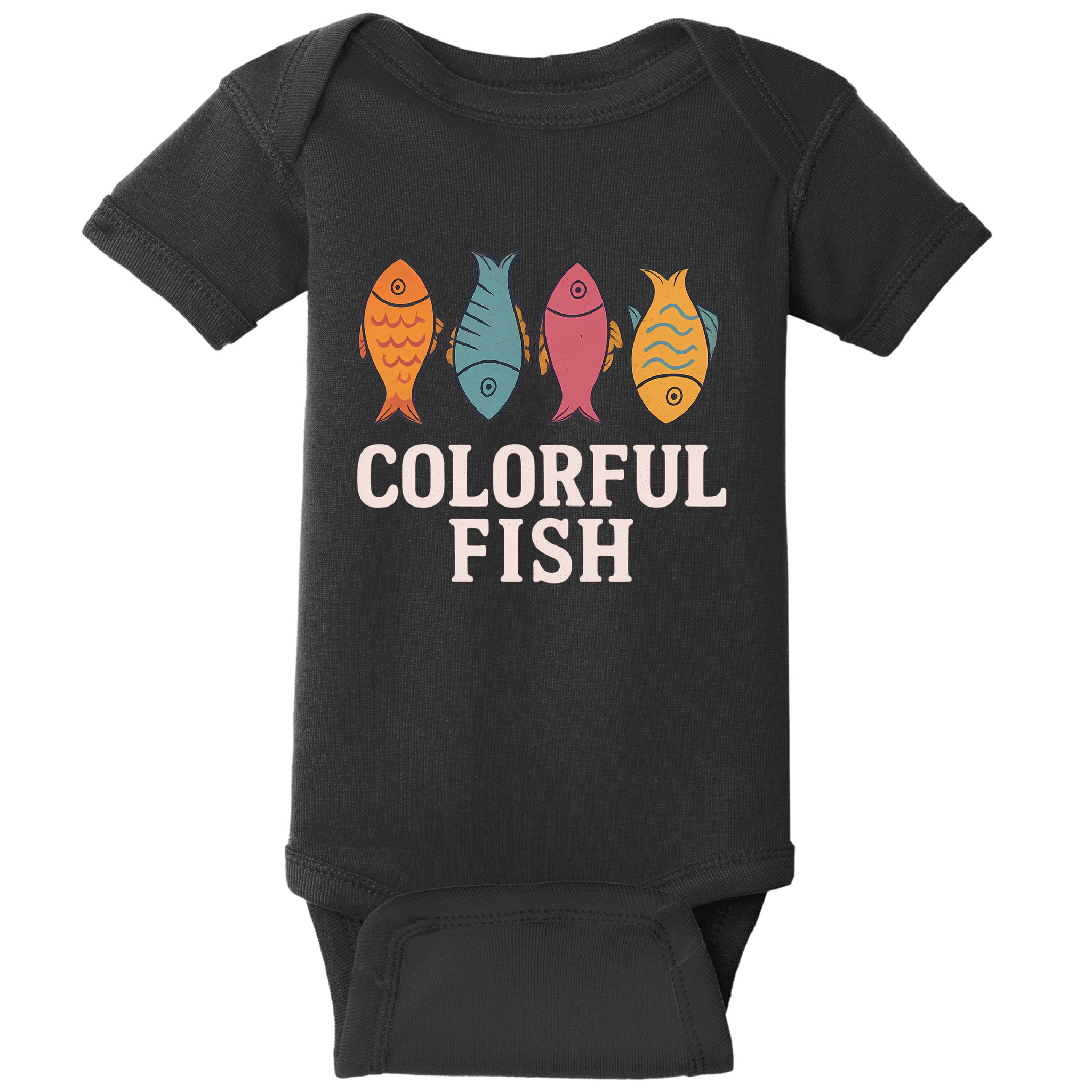Colorful Fish Baby Bodysuit