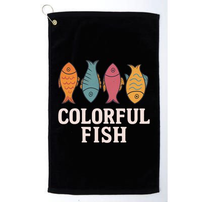 Colorful Fish Golf Towel