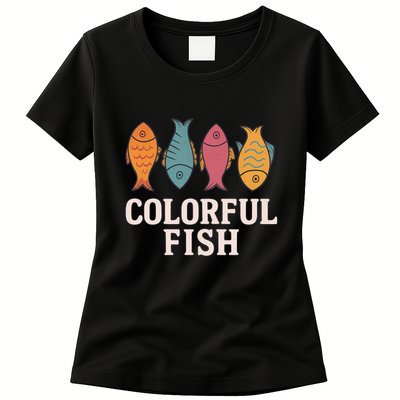 Colorful Fish Womens T-Shirt