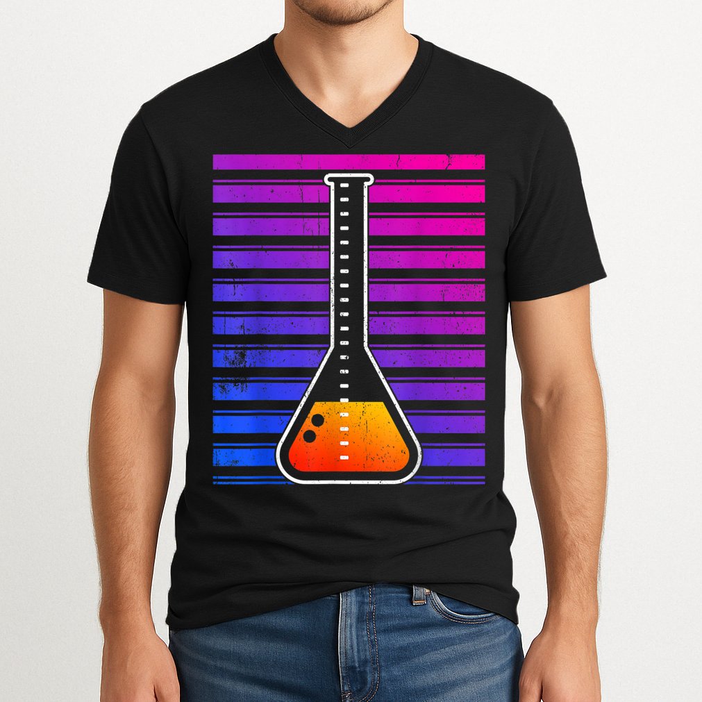 Chemistry Flask Chemical Engineer V-Neck T-Shirt