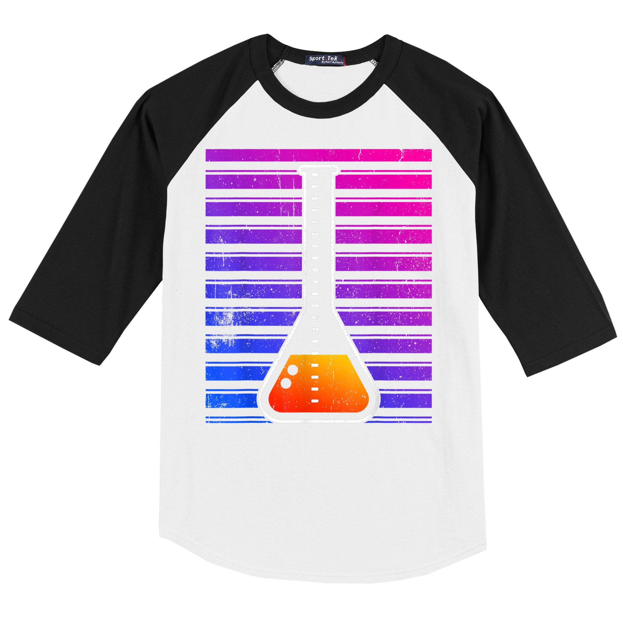 Chemistry Flask Chemical Engineer Baseball Sleeve Shirt