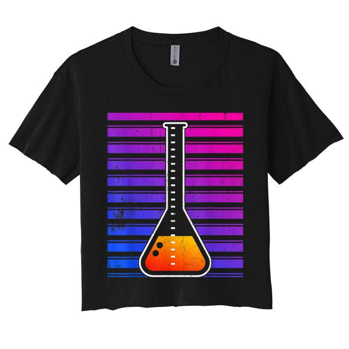 Chemistry Flask Chemical Engineer Women's Crop Top Tee