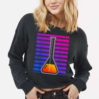 Chemistry Flask Chemical Engineer Cropped Pullover Crew