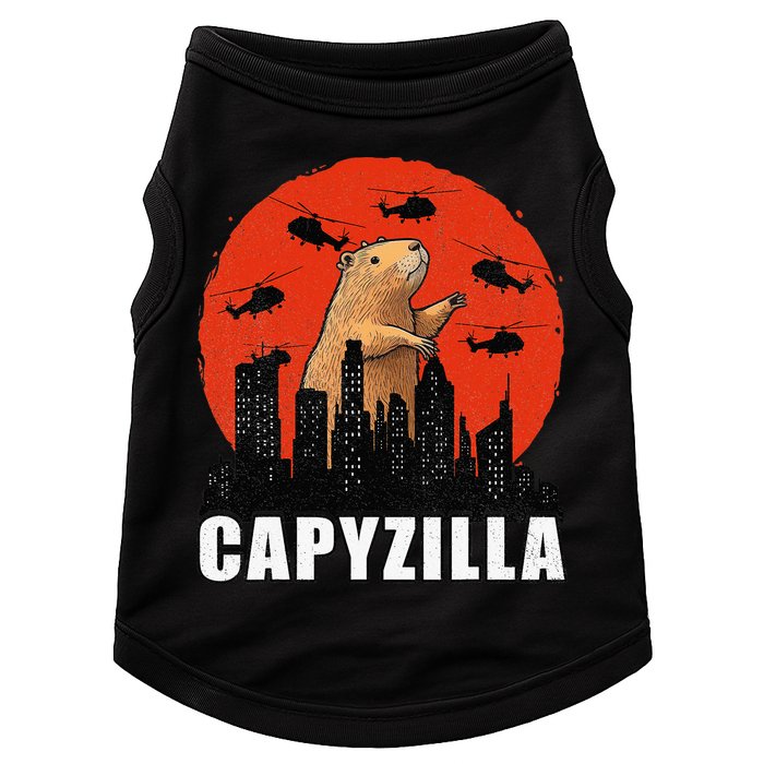Capybara Funny Capybara Rodent Capyzilla Funny Doggie Tank