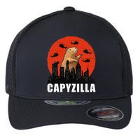 Capybara Funny Capybara Rodent Capyzilla Funny Flexfit Unipanel Trucker Cap