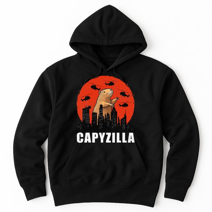 Capybara Funny Capybara Rodent Capyzilla Funny Hoodie