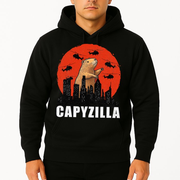 Capybara Funny Capybara Rodent Capyzilla Funny Hoodie