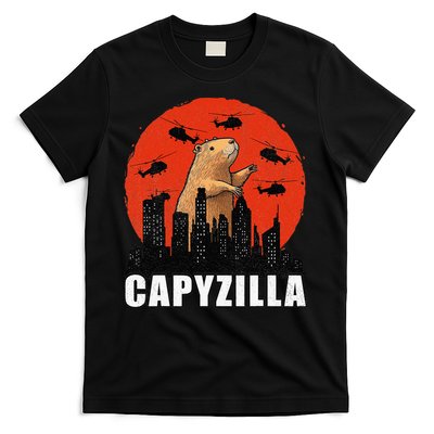 Capybara Funny Capybara Rodent Capyzilla Funny T-Shirt