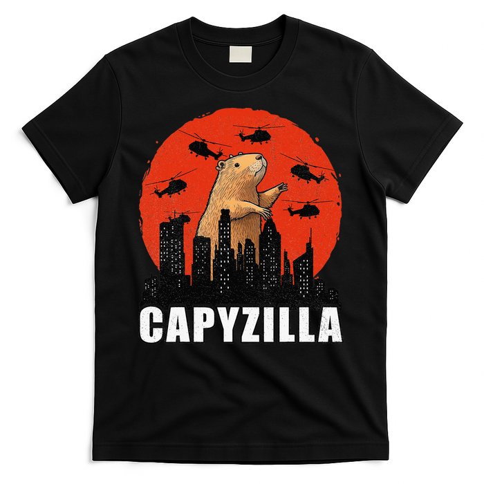Capybara Funny Capybara Rodent Capyzilla Funny T-Shirt