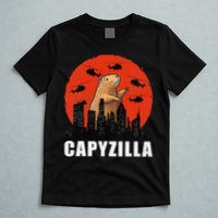 Capybara Funny Capybara Rodent Capyzilla Funny T-Shirt