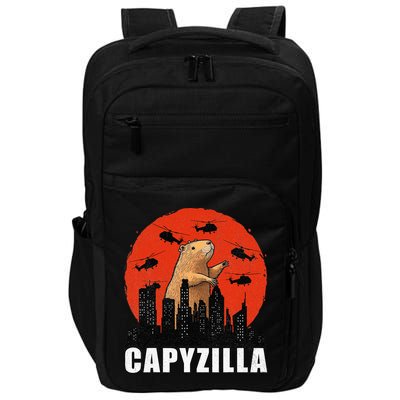 Capybara Funny Capybara Rodent Capyzilla Funny Impact Tech Backpack