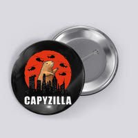 Capybara Funny Capybara Rodent Capyzilla Funny Button