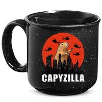 Capybara Funny Capybara Rodent Capyzilla Funny 15oz Campfire Ceramic Mug