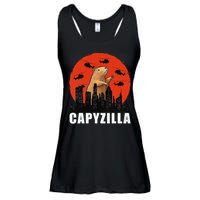 Capybara Funny Capybara Rodent Capyzilla Funny Ladies Essential Flowy Tank