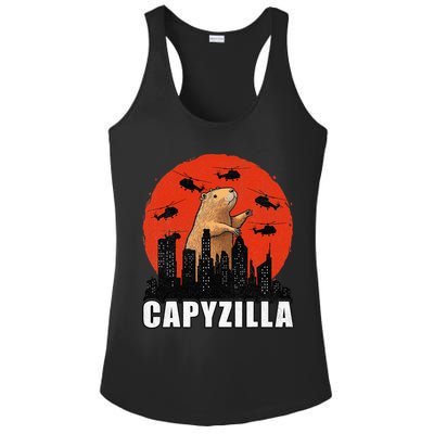 Capybara Funny Capybara Rodent Capyzilla Funny Ladies PosiCharge Competitor Racerback Tank