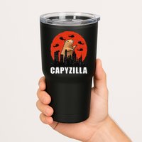 Capybara Funny Capybara Rodent Capyzilla Funny Tumbler