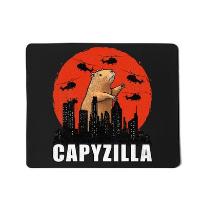 Capybara Funny Capybara Rodent Capyzilla Funny Mousepad